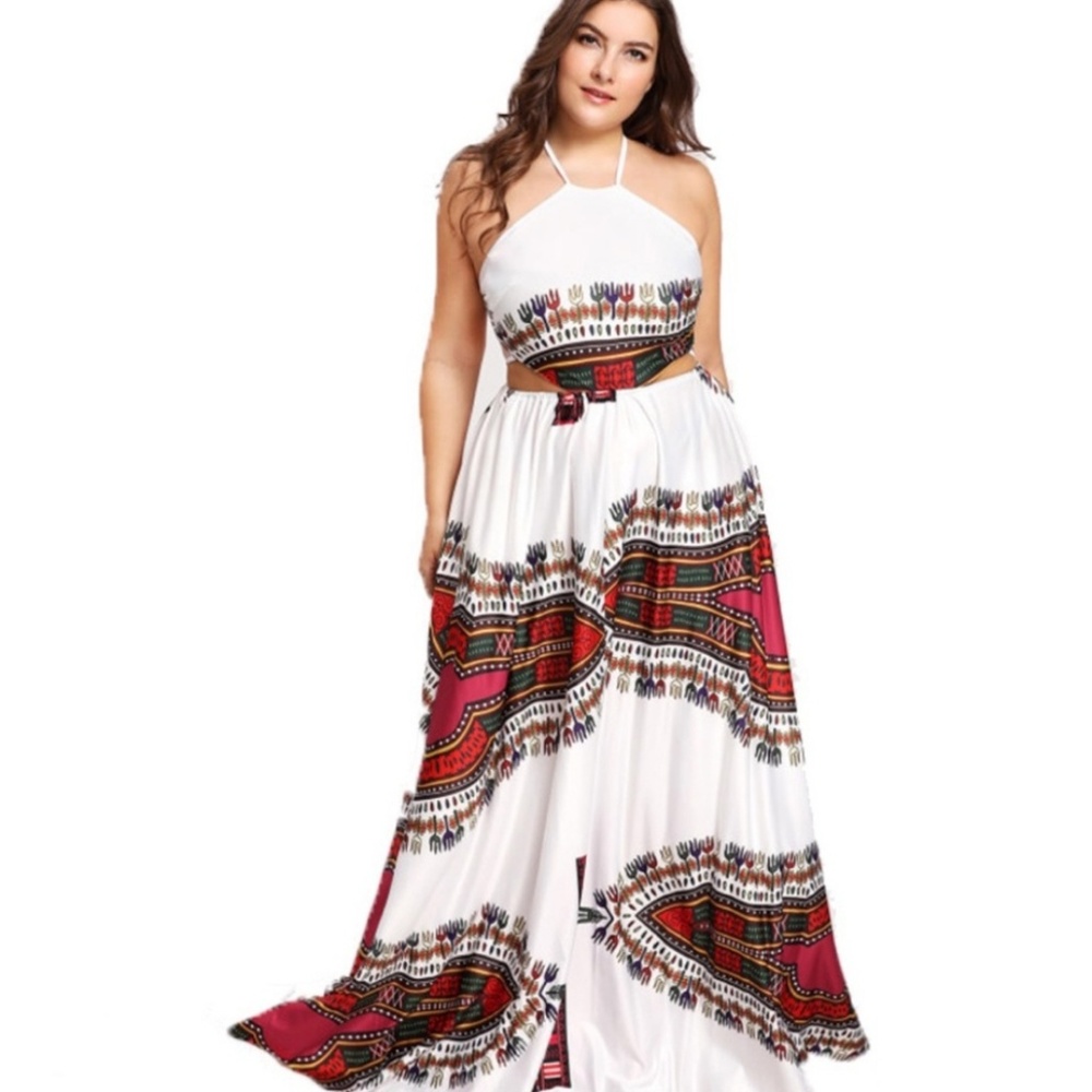 NWT OCCASION MAXI DRESS W/ CUT OUT & STRAP DETAIL